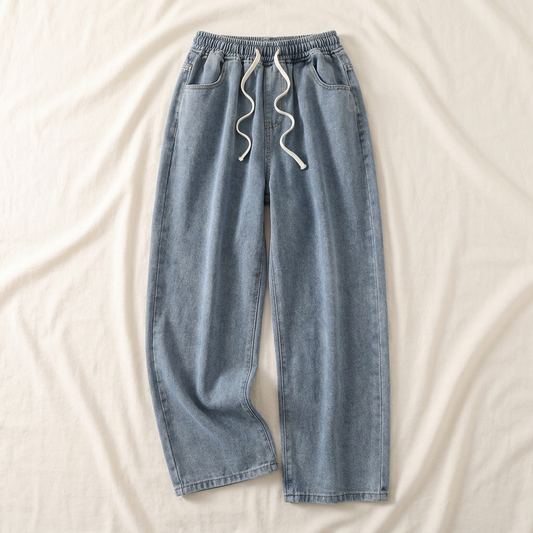 The Deep-Plus Straight-Leg Pant — placeholder studio shot (flat)