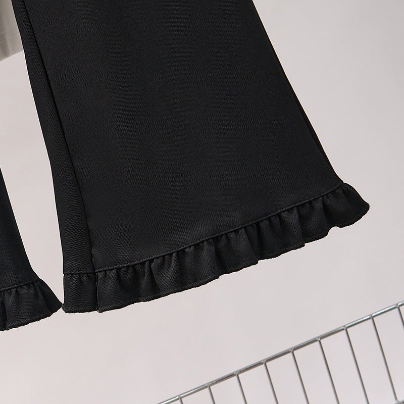 The Ruffle-Hem Flare Pant