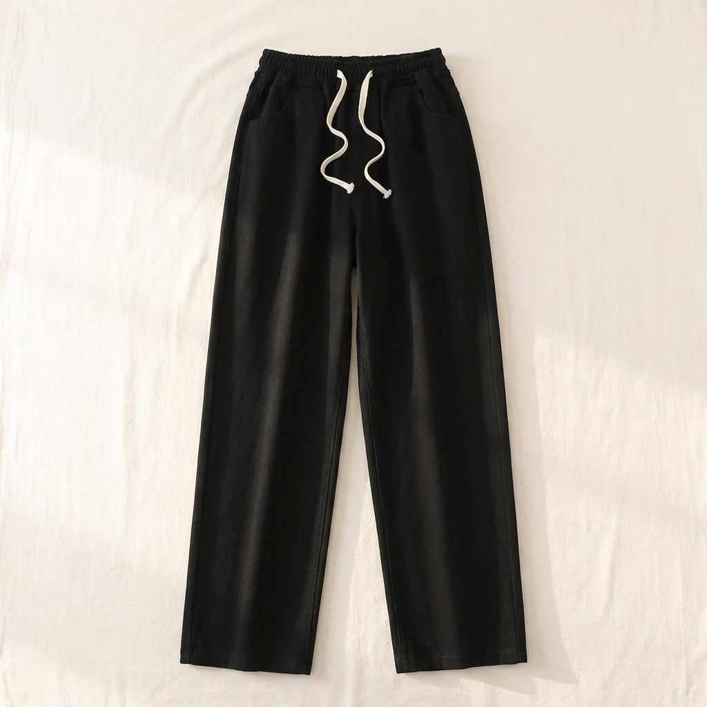 The Deep-Plus Straight-Leg Pant — placeholder studio shot (flat)