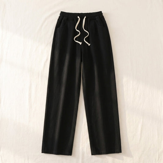 The Deep-Plus Straight-Leg Pant — placeholder studio shot (flat)