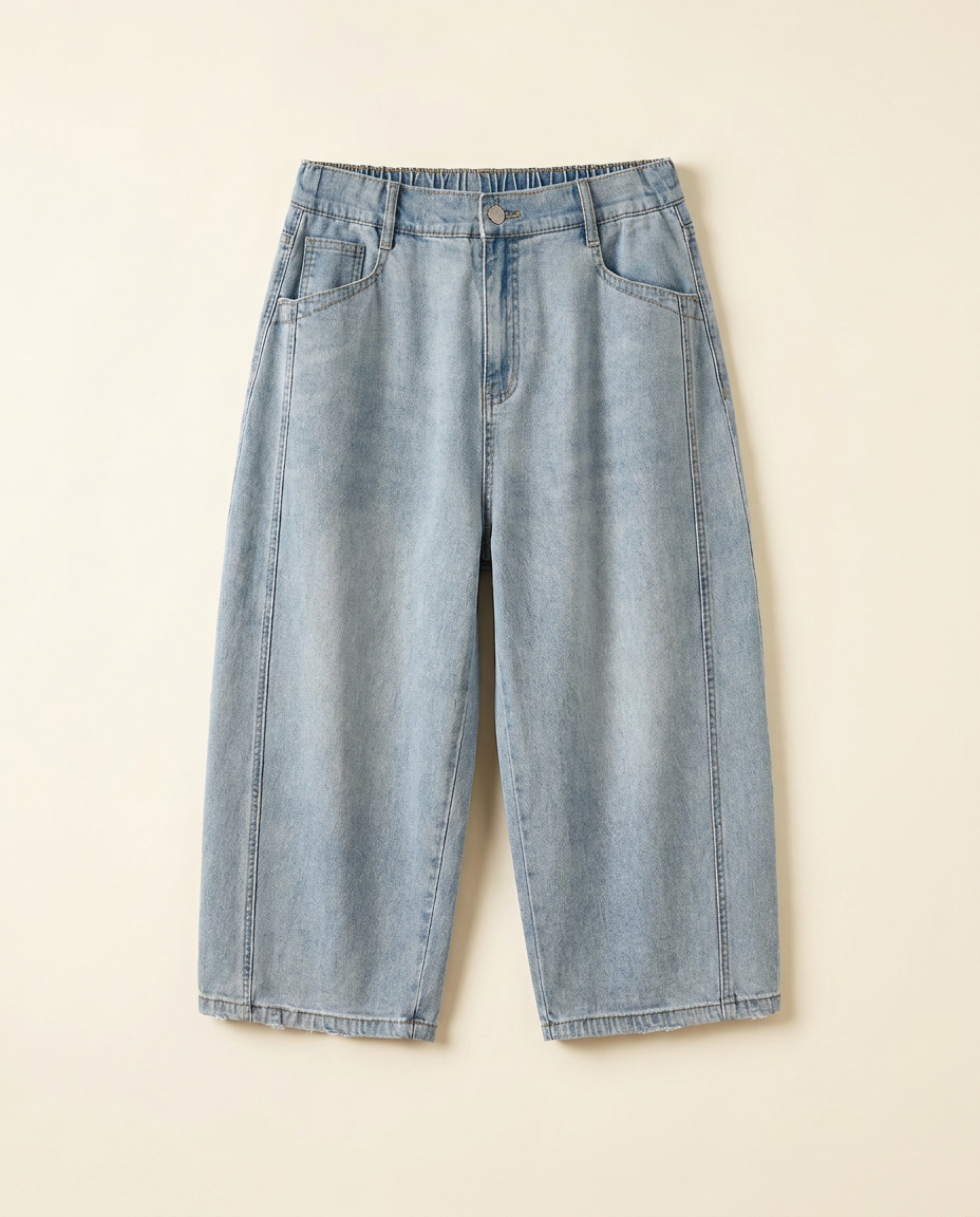 The Denim Capri — catalog shot