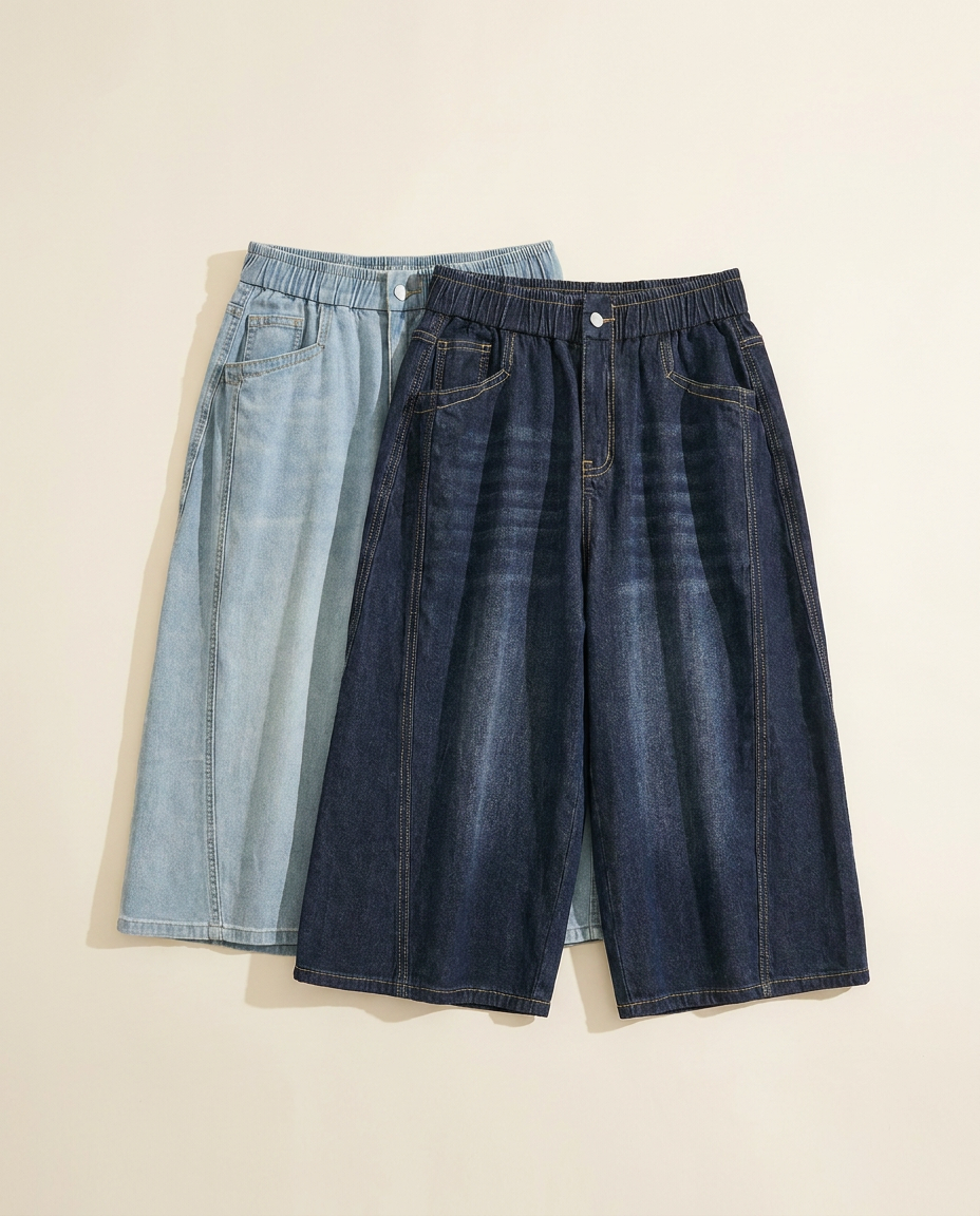 The Everyday Denim Capri — catalog shot