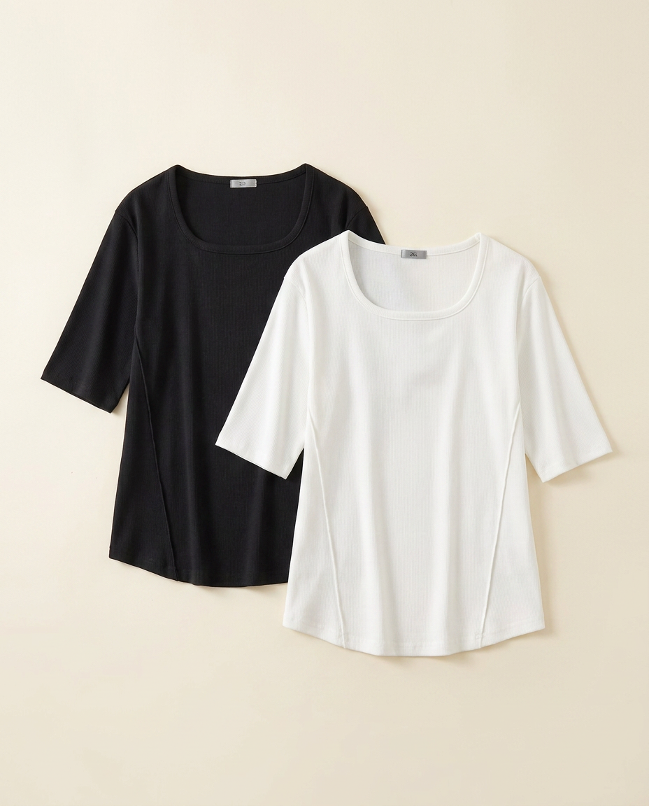 The Half-Sleeve Tee — catalog shot