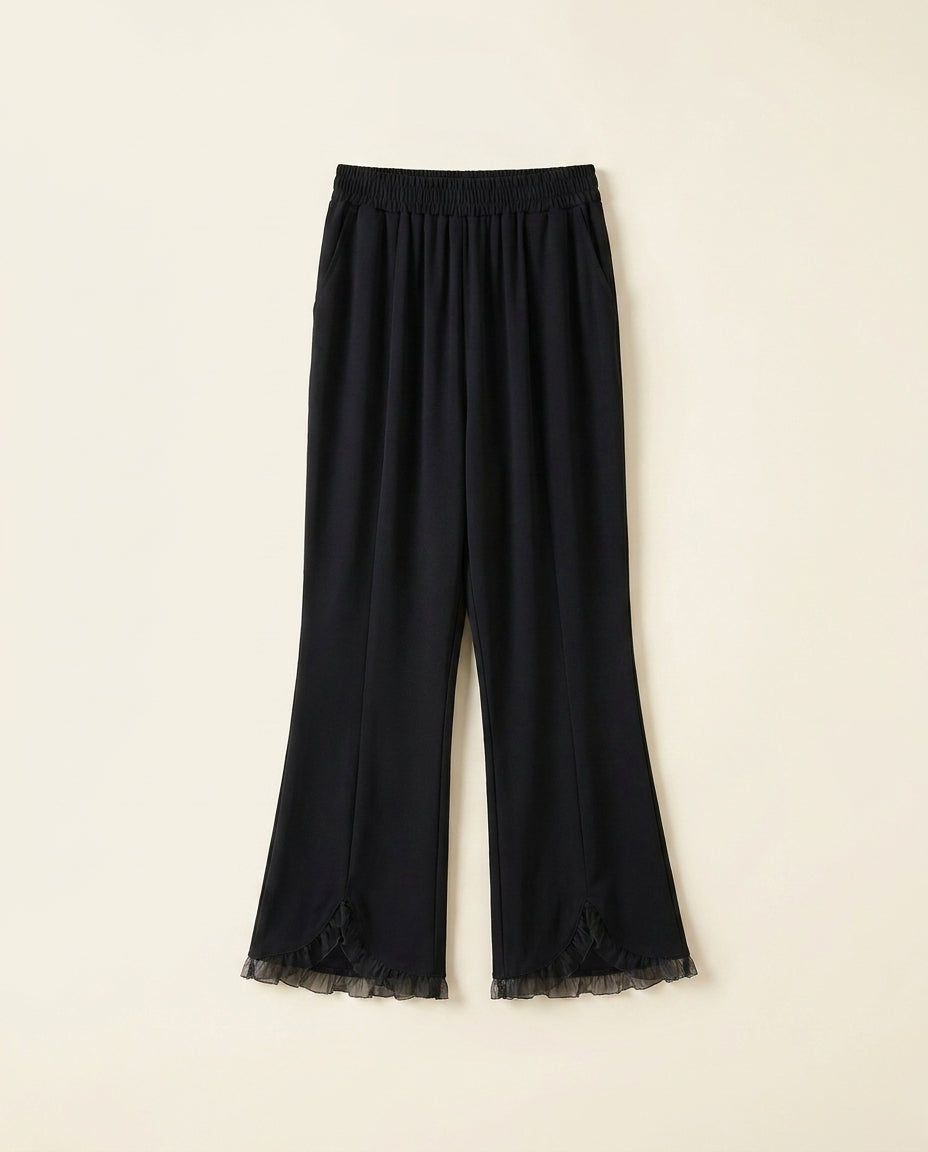 The Lace-Detail Cropped Pant — catalog shot