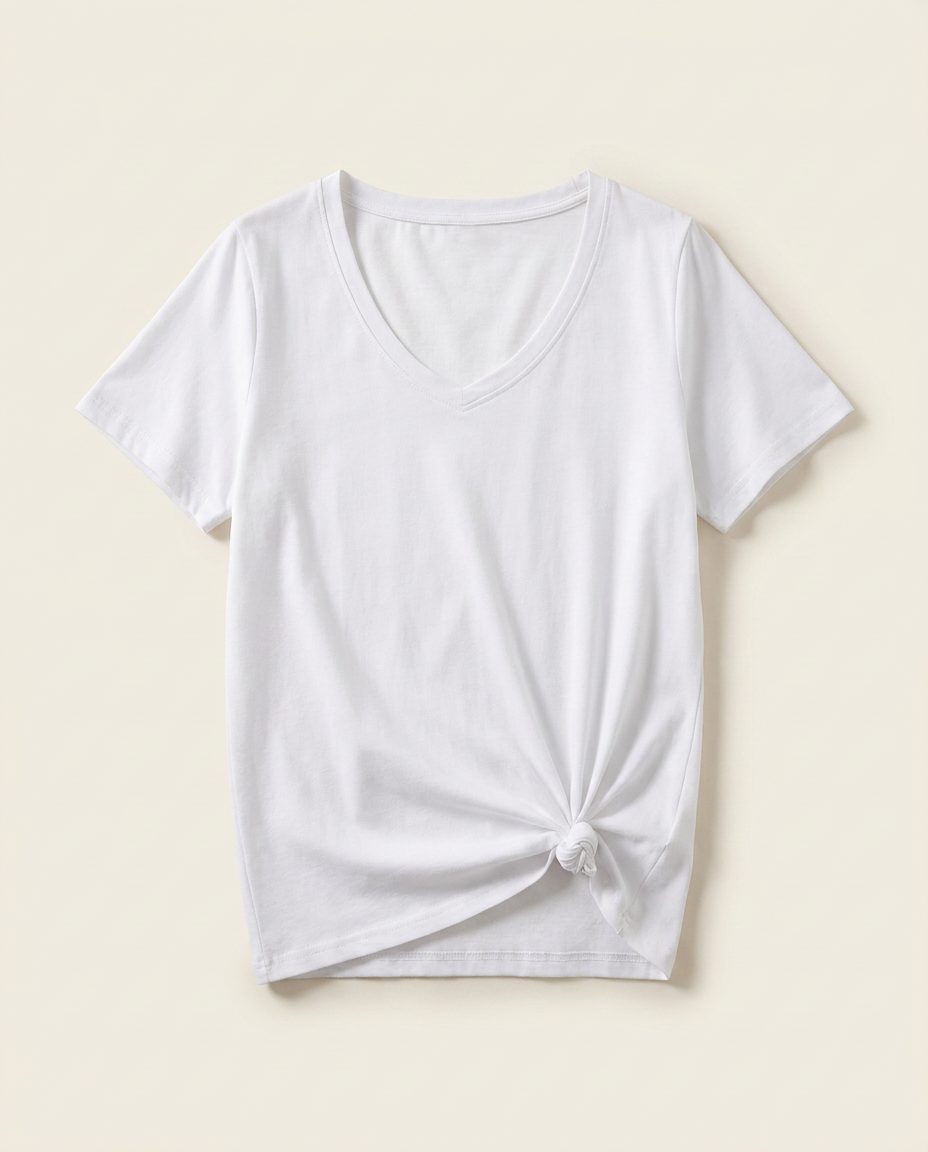 The U-Neck Tee — catalog shot